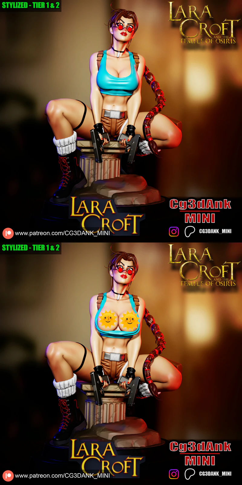LARA CROFT Tomb Raider STL Figure for 3D Printing STL model for 3D printing