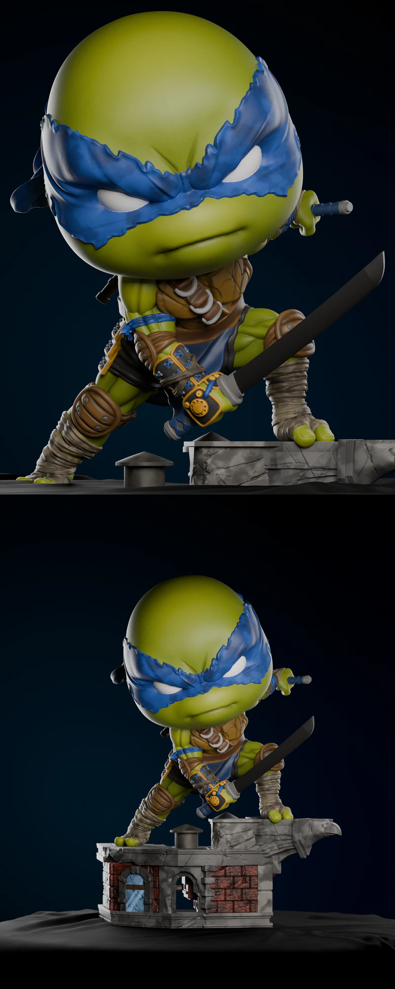 LEONARDO CHIBI STL model for 3D printing
