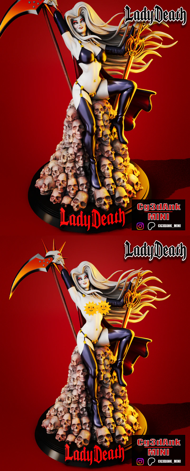 Lady Death – FAN ART STL model for 3D printing