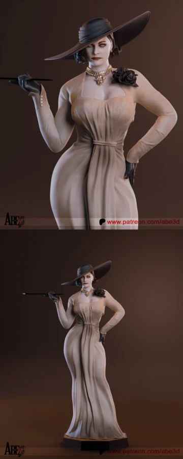 Lady Dimitrescu STL model for 3D printing