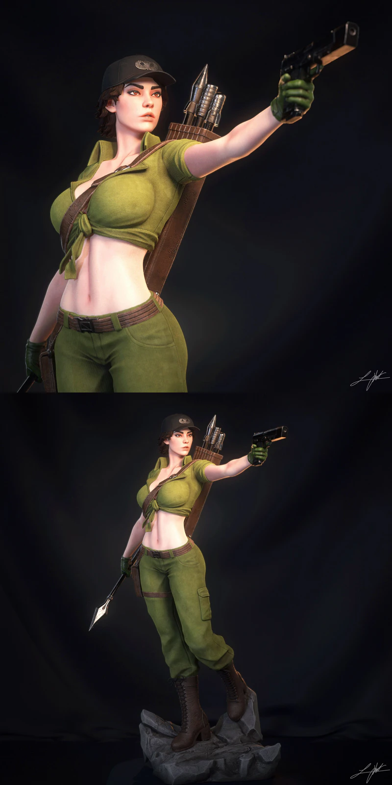 Lady Jaye 3D Printable Miniature STL File STL model for 3D printing