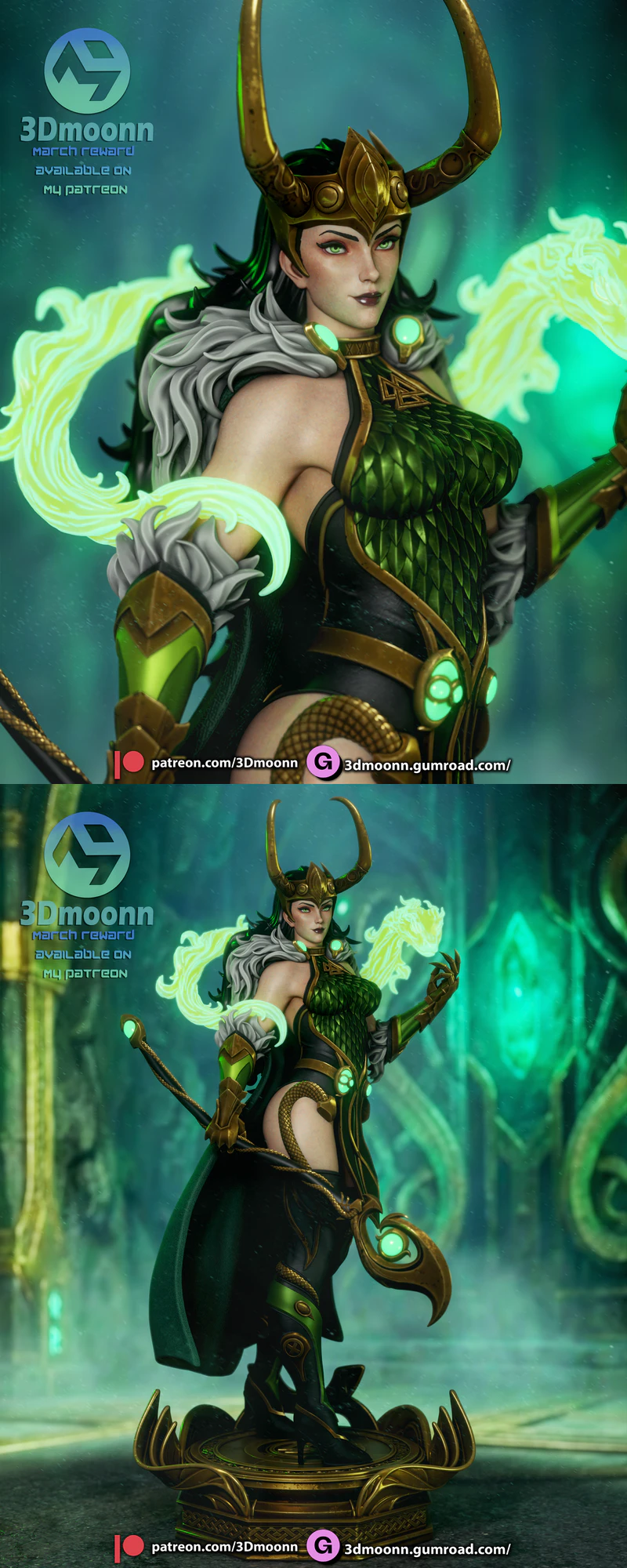 Lady Loki – Marvel Rivals STL model for 3D printing
