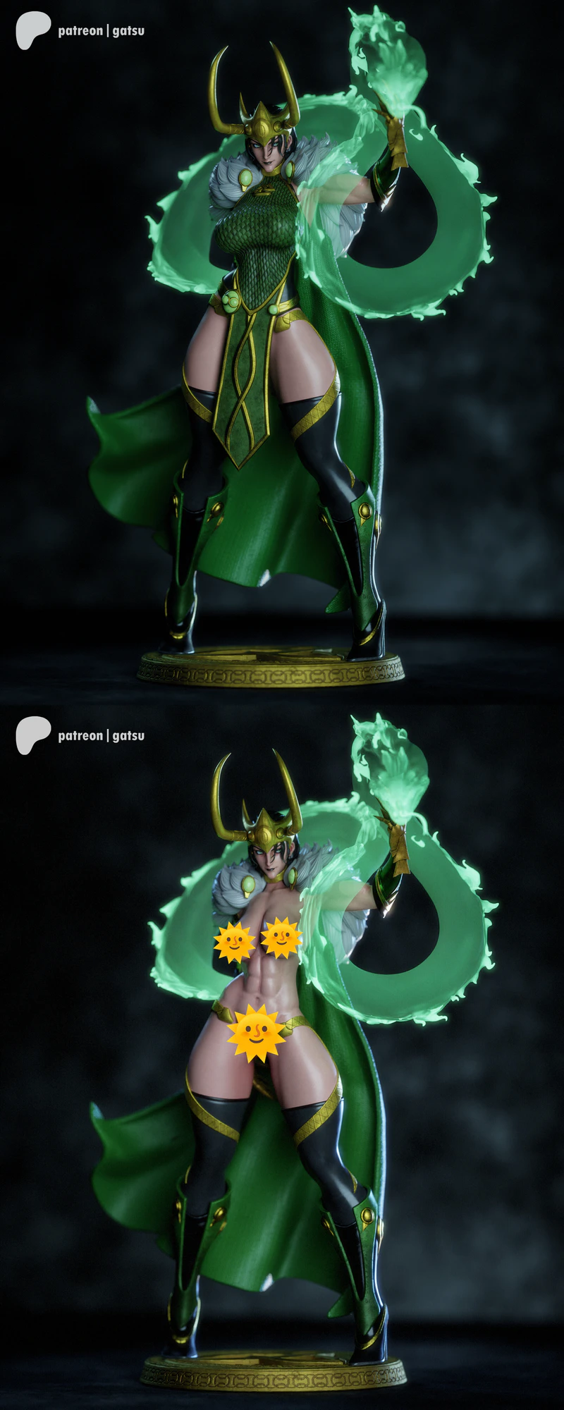 Lady Loki 3D Printable STL File for Resin Printer STL model for 3D printing