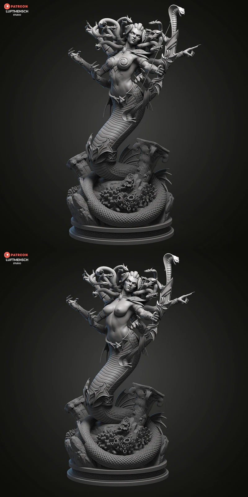 Lady Vashj STL model for 3D printing