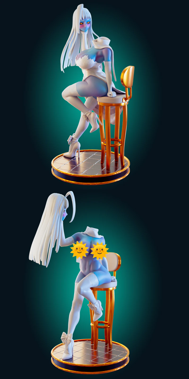 Lala Wedding Monster Girl STL Figure for 3D Printer STL model for 3D printing