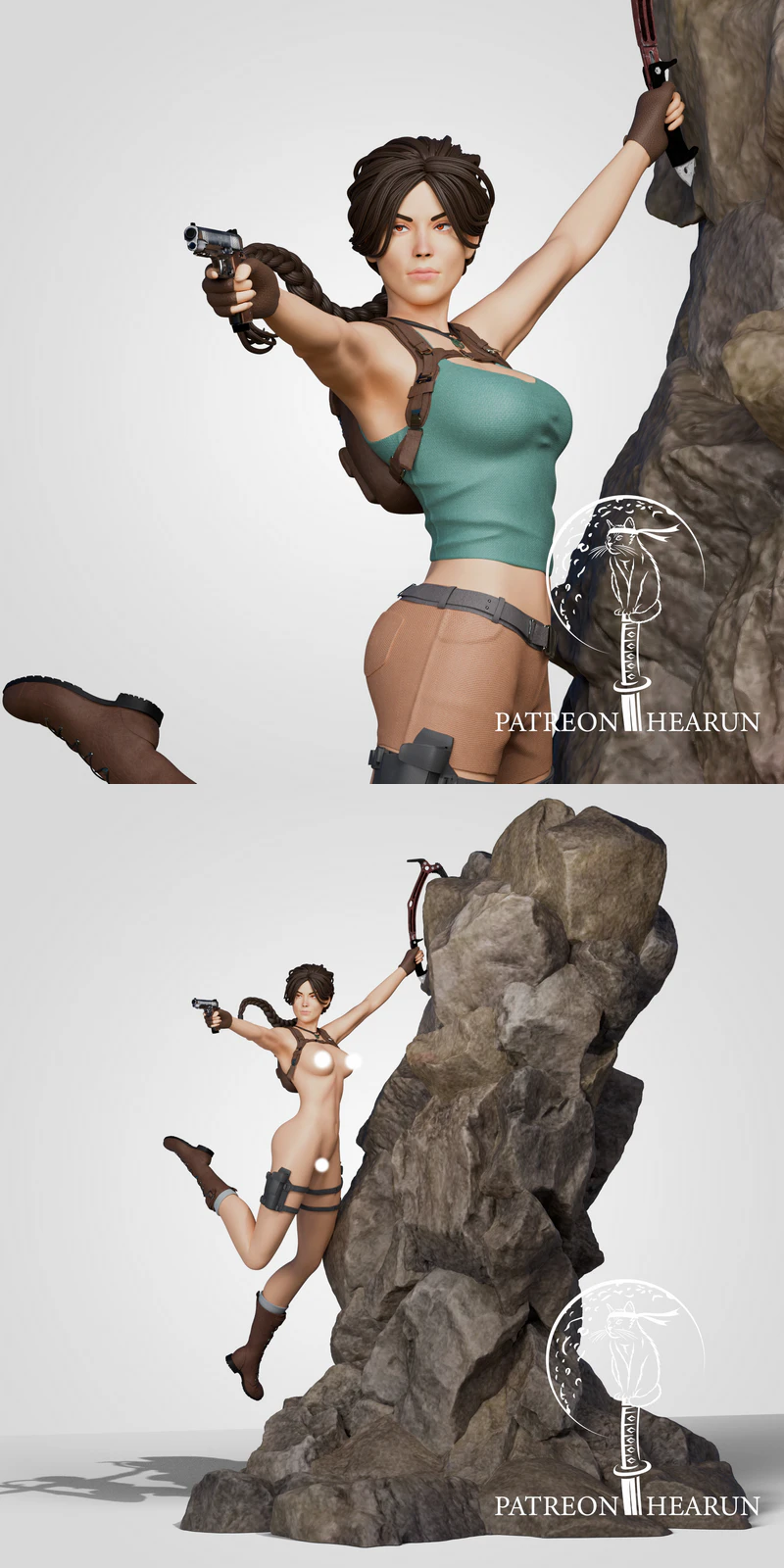 Lara Croft Tomb Raider STL model for 3D printing