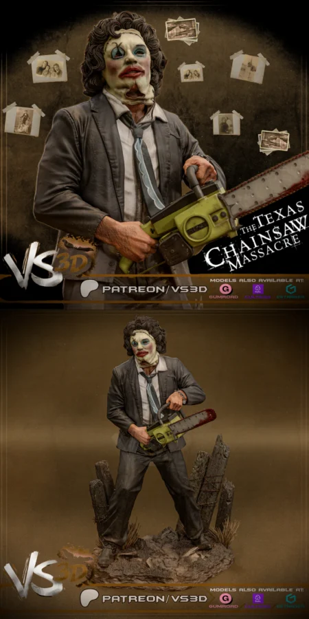 Leatherface – Texas Chainsaw Massacre STL model for 3D printing