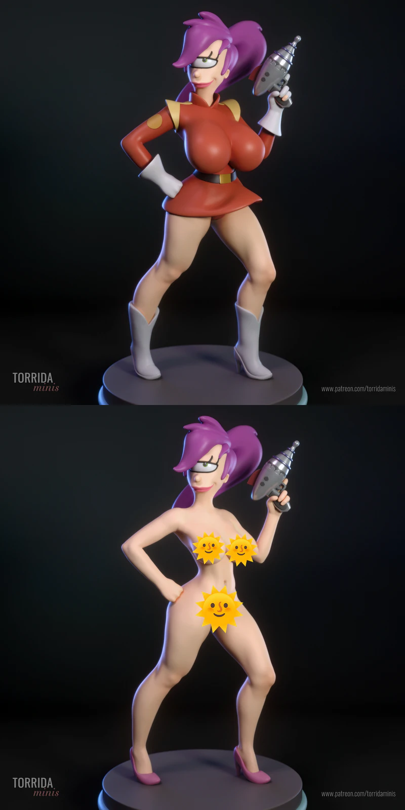Leela from Futurama 3D Printable STL Model for Printing STL model for 3D printing