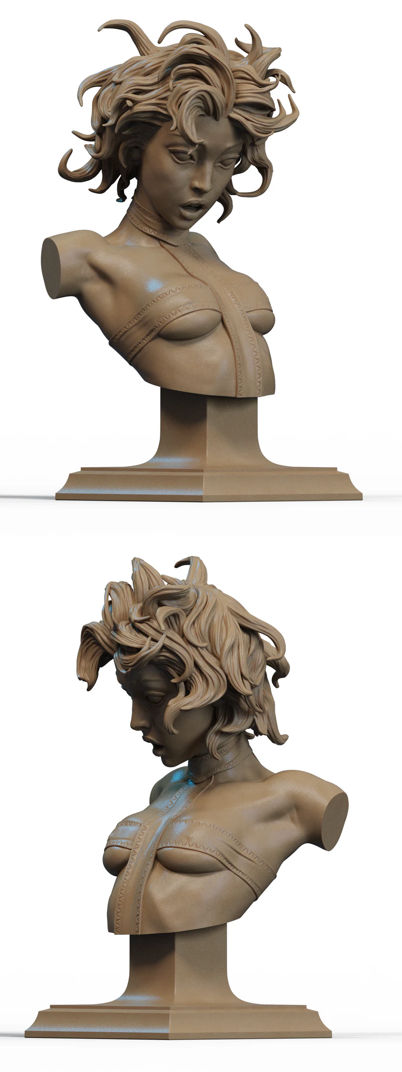 Leeloo 3D Printable Bust STL Model STL model for 3D printing