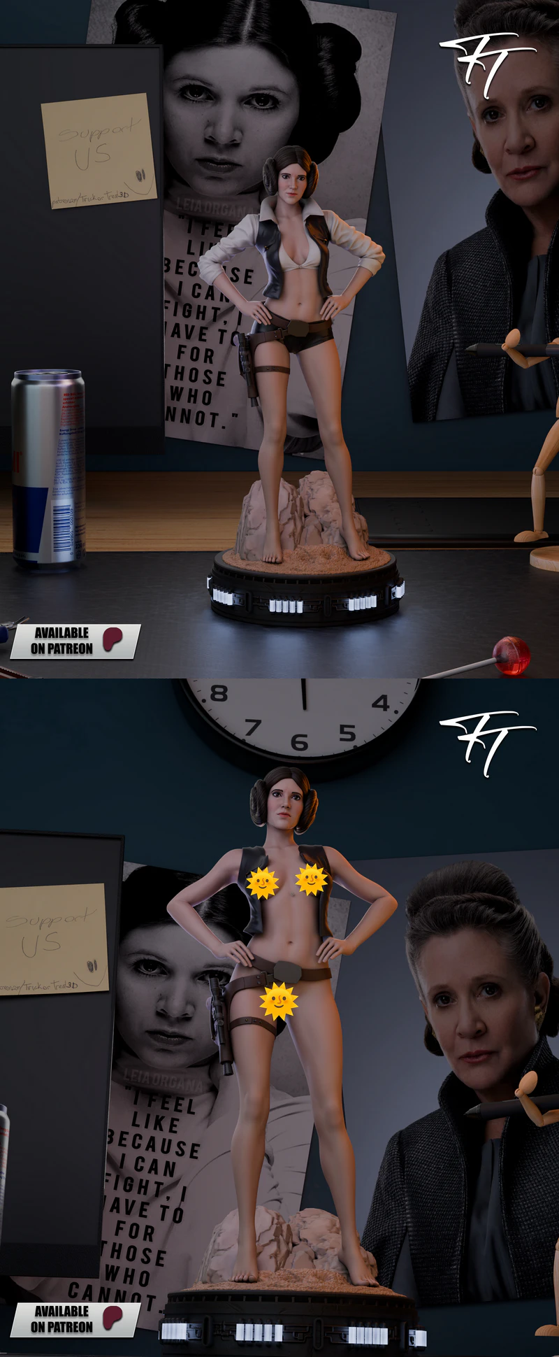 Leia Organa Solo STL model for 3D printing