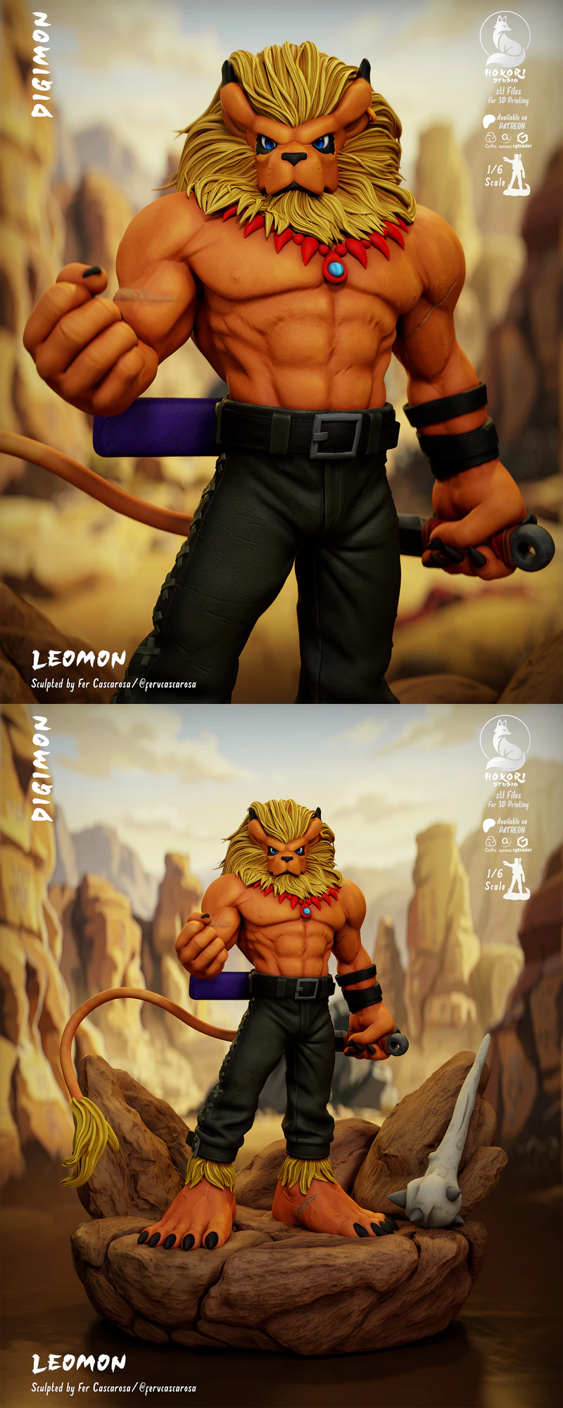 Leomon STL model for 3D printing