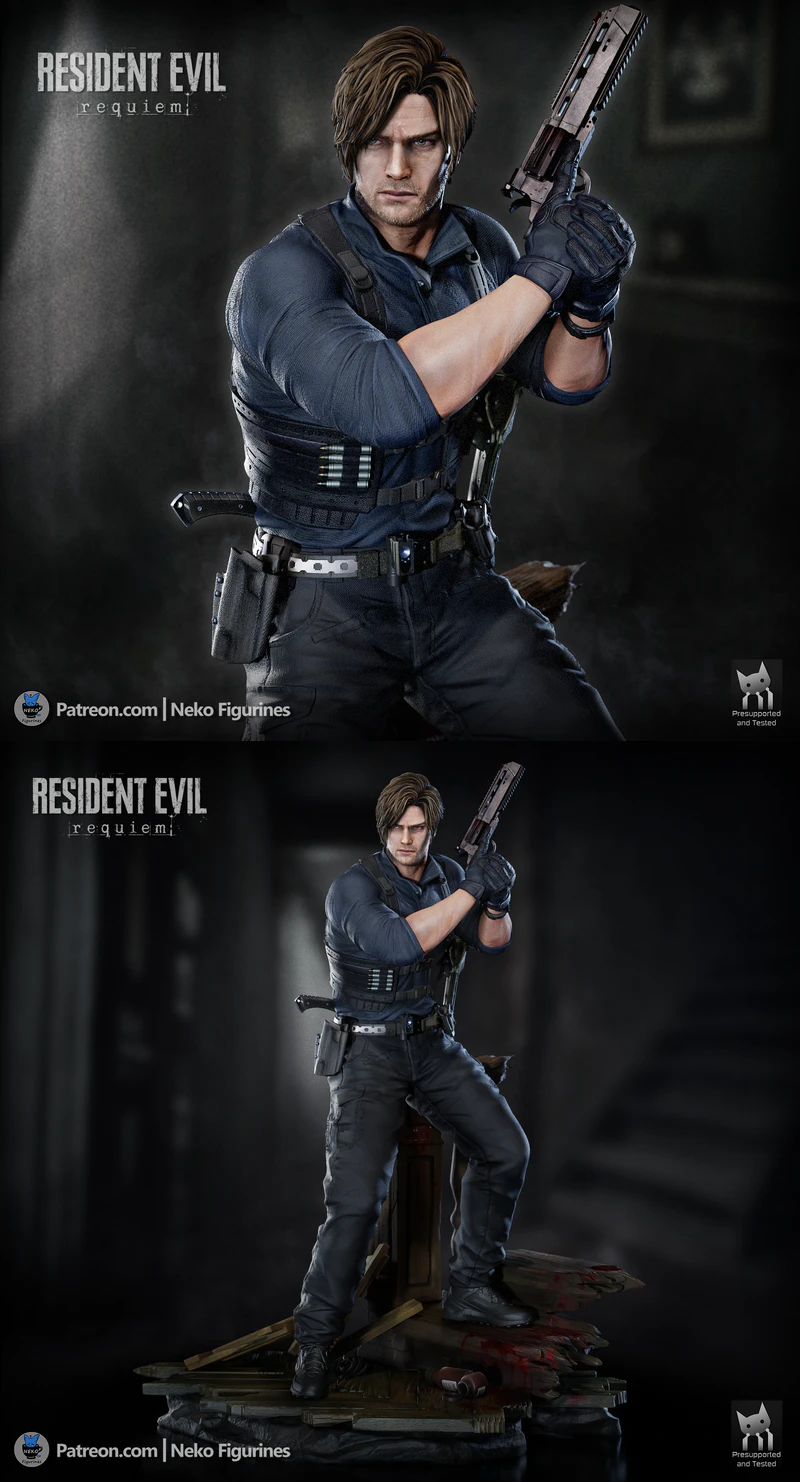 Leon Kennedy – Resident Evil Requiem STL model for 3D printing