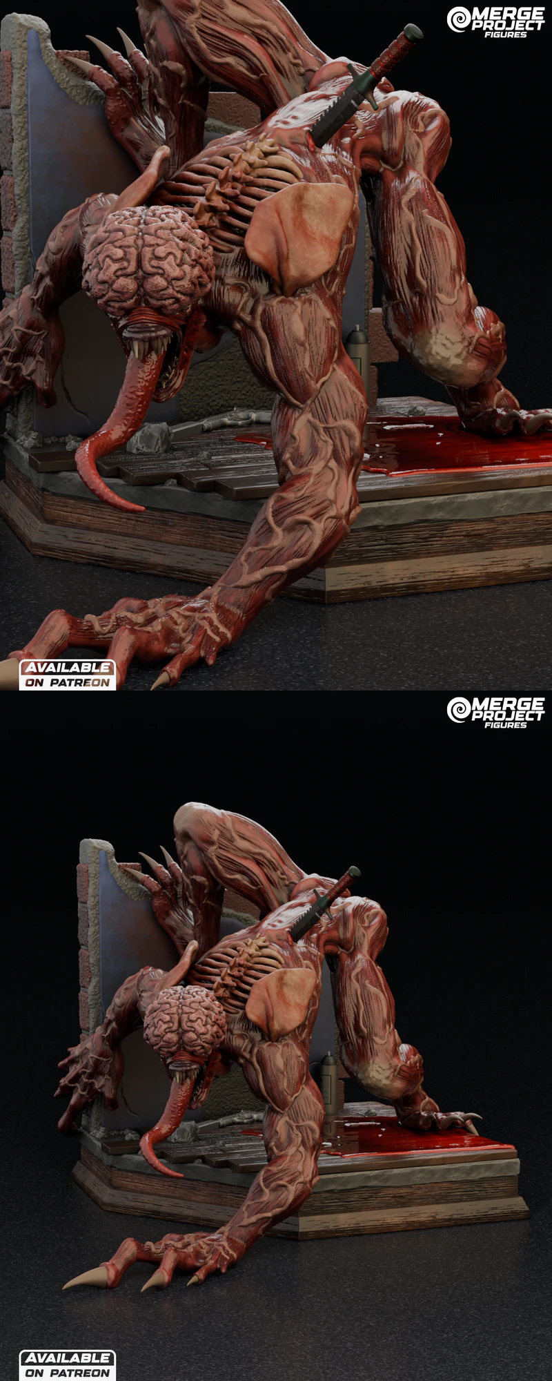 Resident Evil Licker 3D Printable STL File for FDM Printer STL model for 3D printing