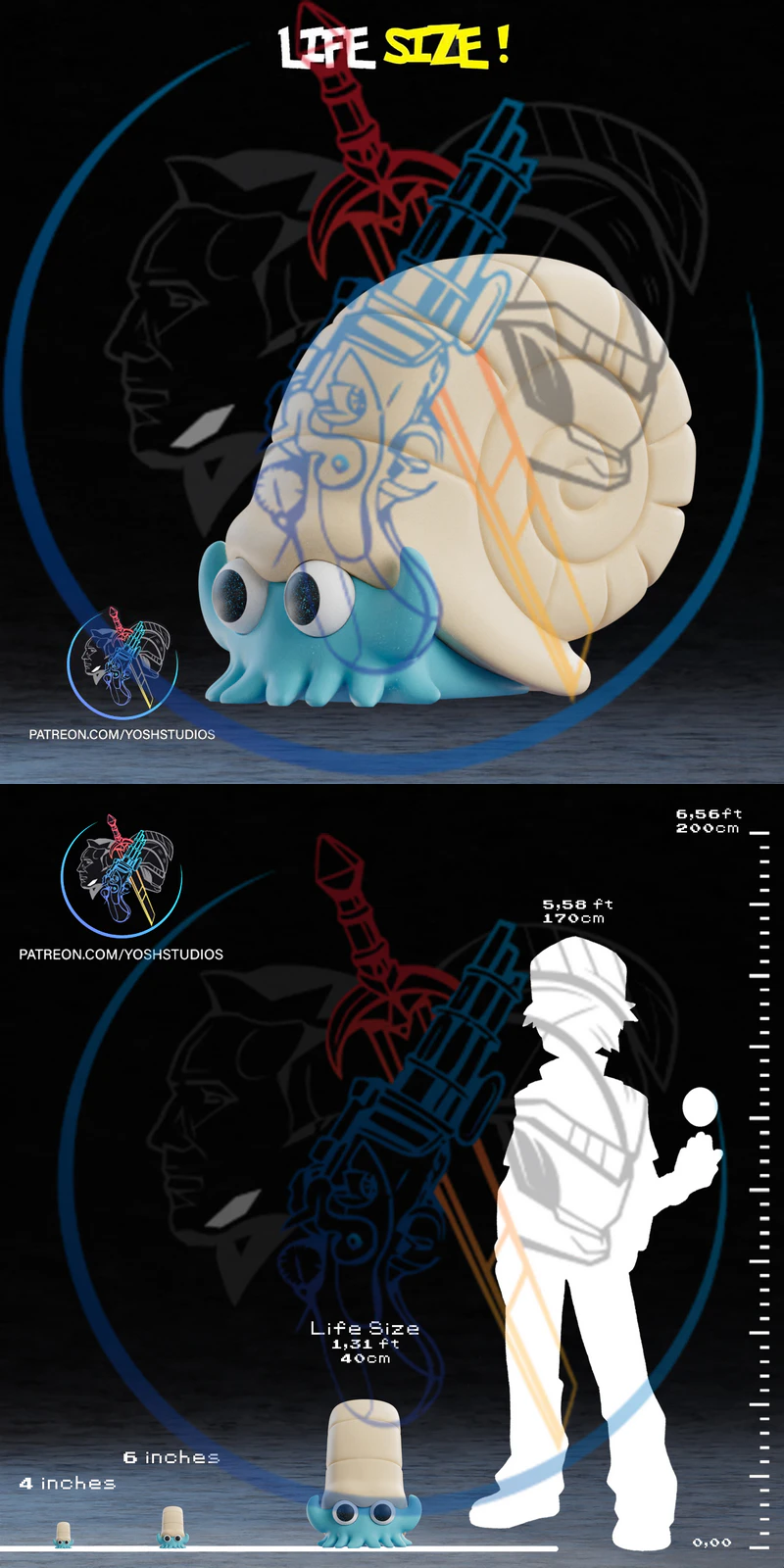 Omanyte Fossil 3D Printable Model STL model for 3D printing