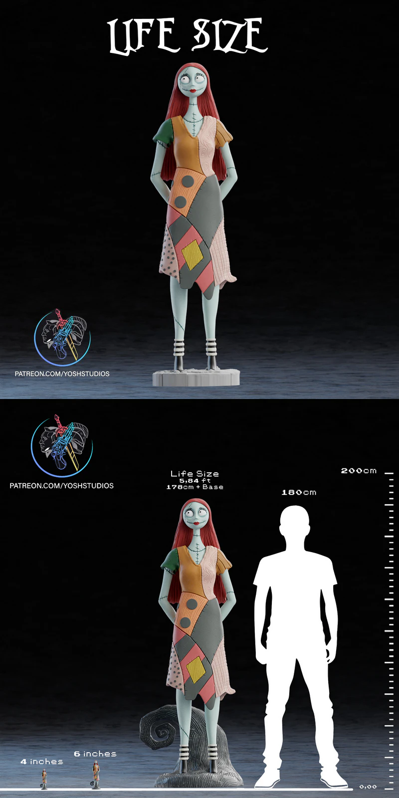 Sally from Nightmare Before Christmas 3D Printable STL File STL model for 3D printing