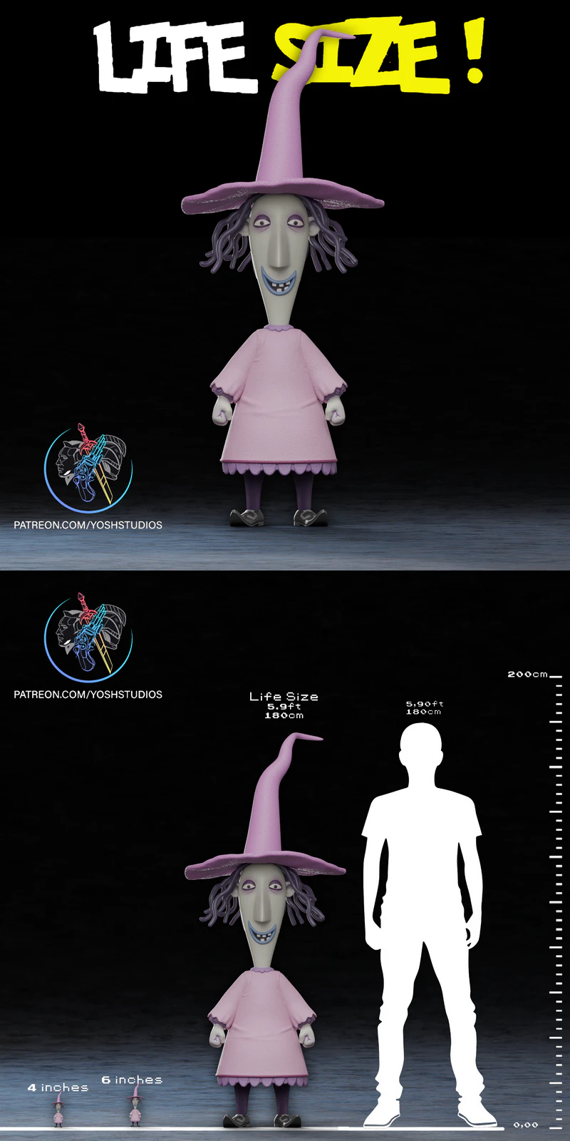 Shock Figure STL File for Nightmare Before Christmas Fans STL model for 3D printing