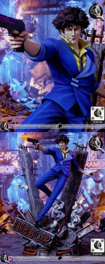 Spike Spiegel from Cowboy Bebop STL model for 3D printing