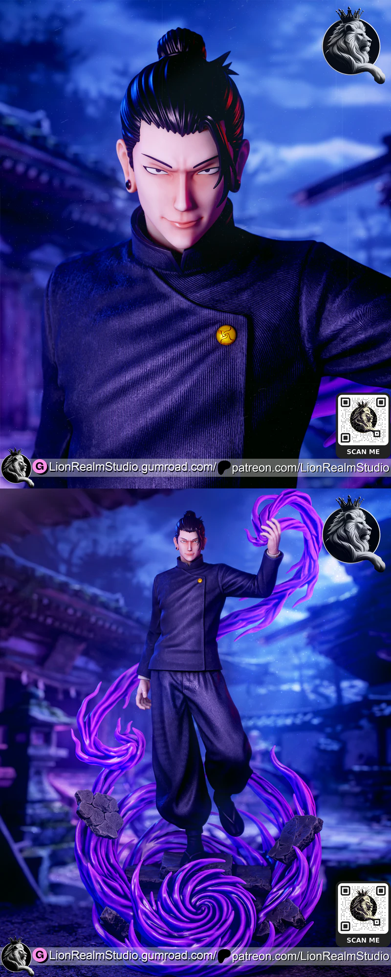 Suguru Geto from Jujutsu Kaisen STL model for 3D printing