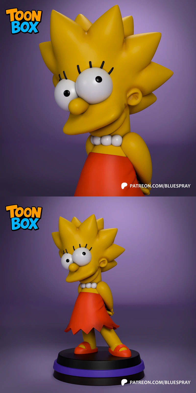 Lisa Simpson STL model for 3D printing