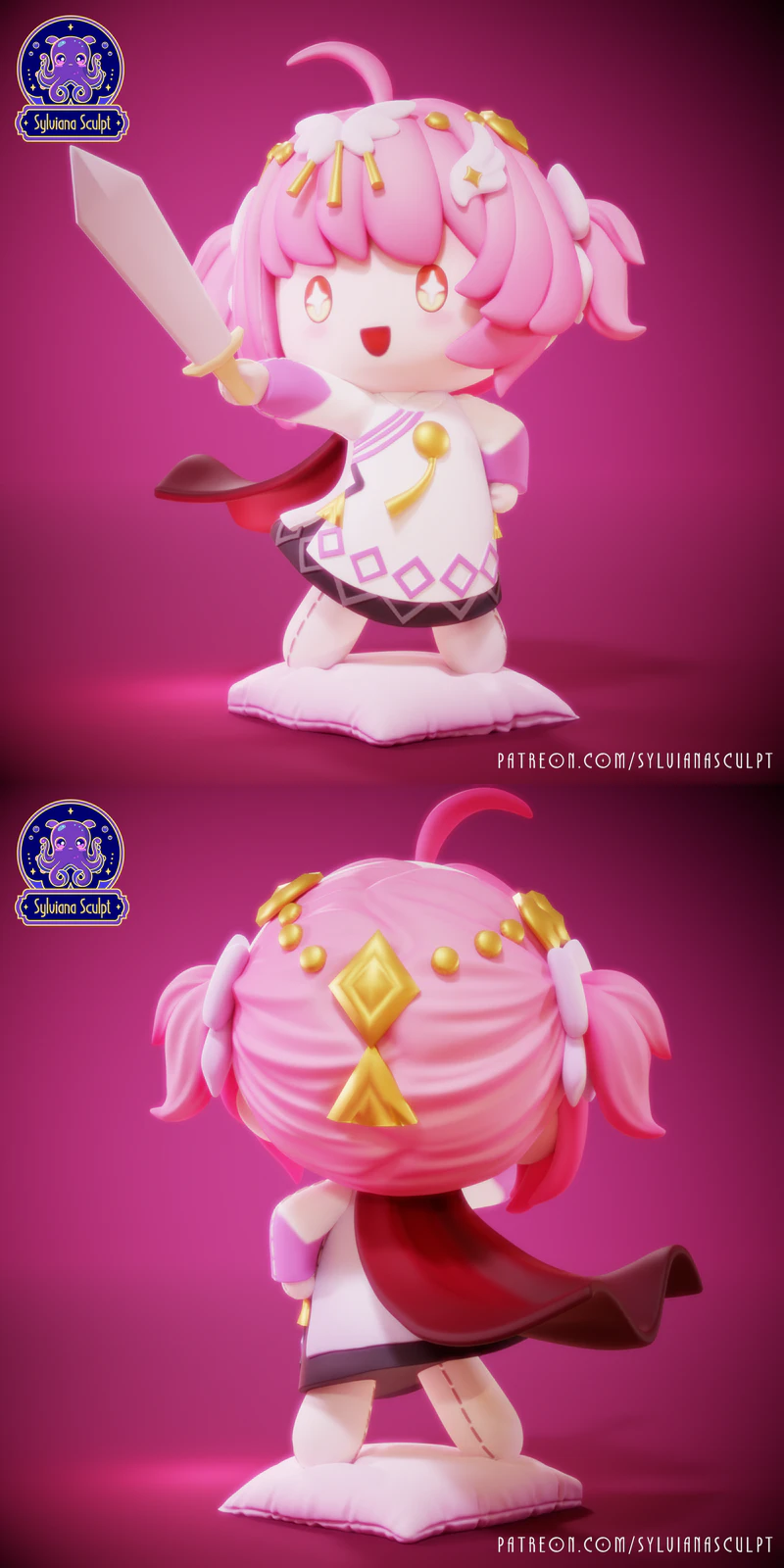 Little Aemeath Doll STL model for 3D printing