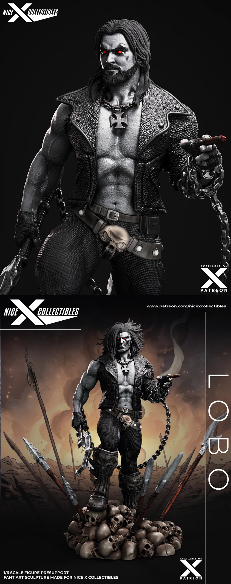 Lobo – Inspired by Comic Anti-Hero Legends STL model for 3D printing