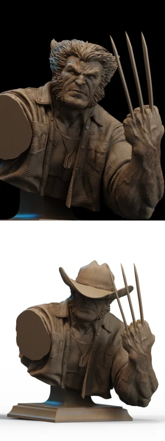 Logan Bust STL model for 3D printing