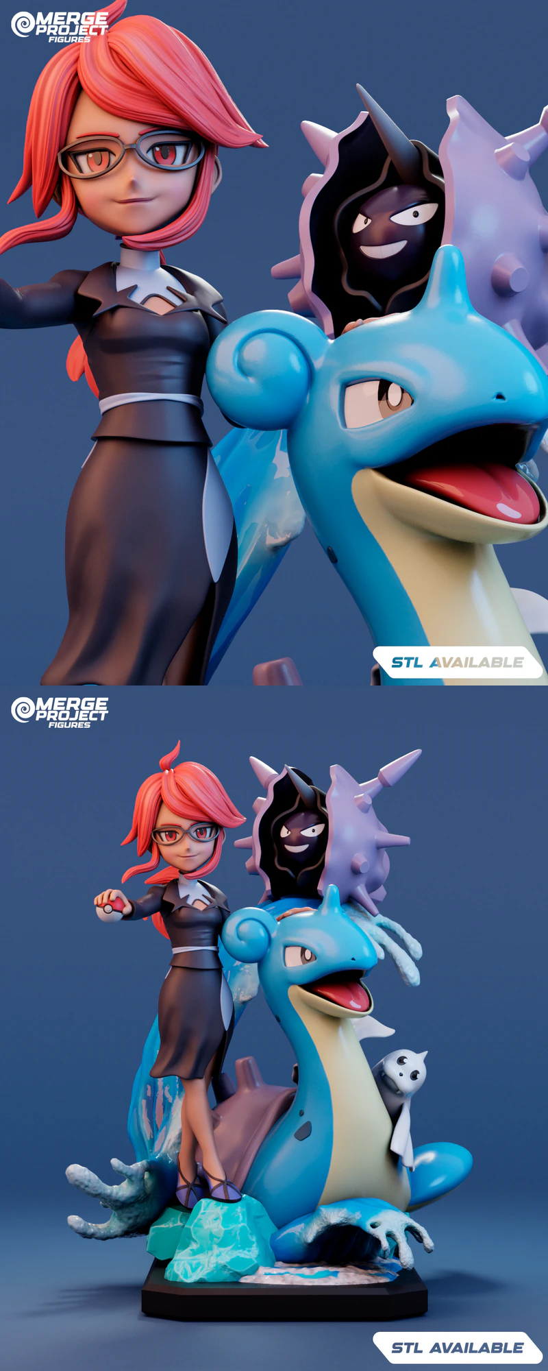 Lorelei team Elite Four STL model for 3D printing
