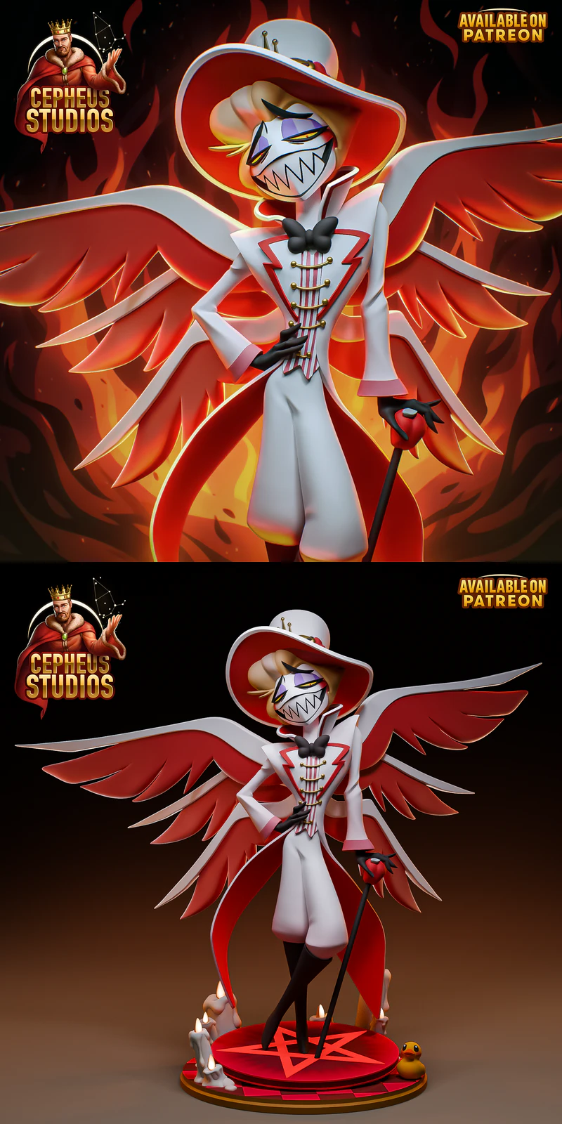 Lucifer Morningstar – Hazbin Hotel STL model for 3D printing