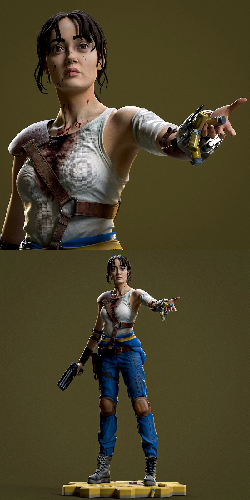 Lucy from Fallout STL model for 3D printing