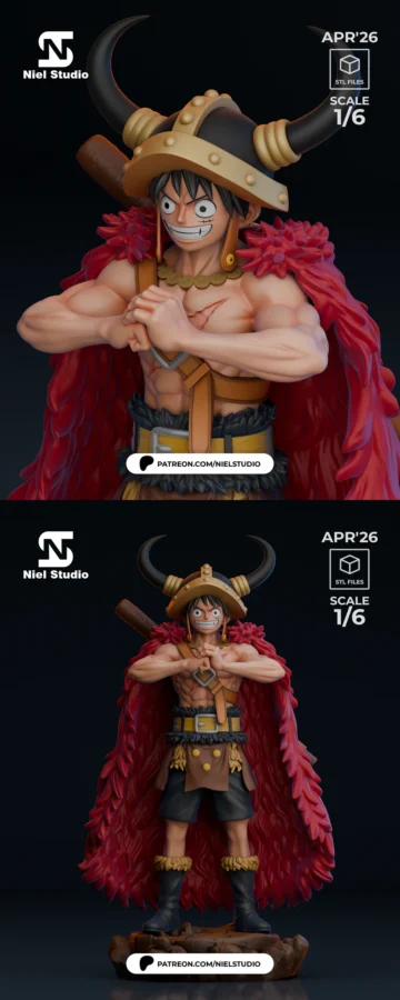 Luffy Elbaf STL model for 3D printing