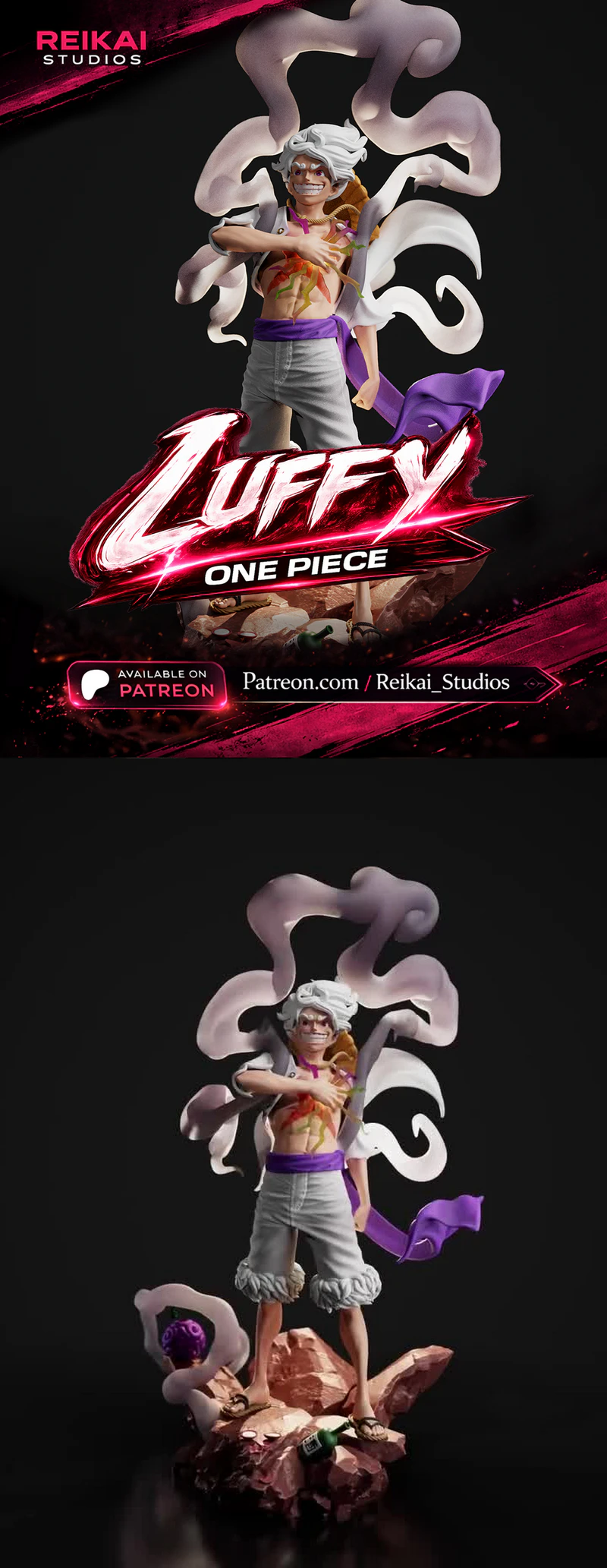Luffy Gear 5 STL model for 3D printing