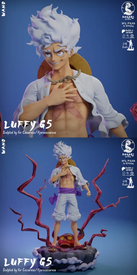 Luffy Gear 5 STL model for 3D printing