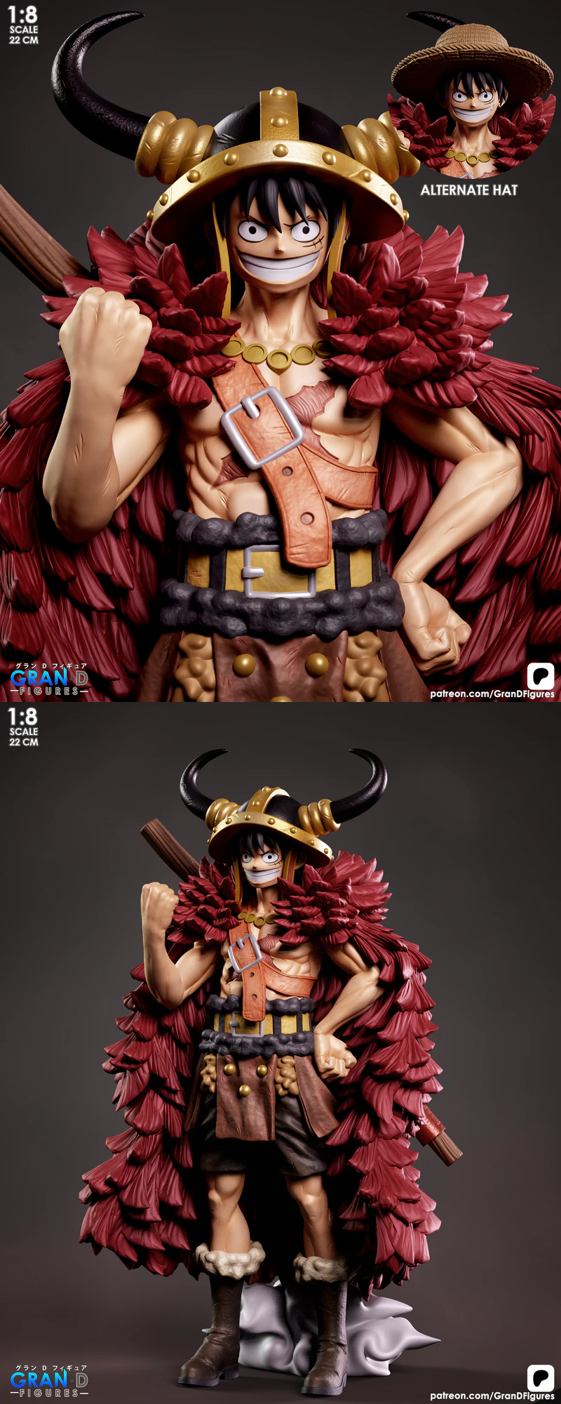 Luffy Pirate 3D Printable STL Model STL model for 3D printing