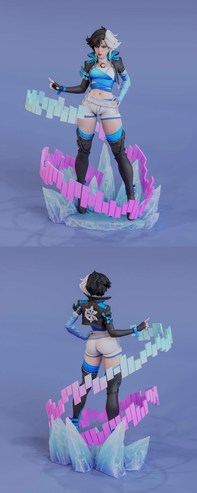 Luna Snow Marvel Rivals STL model for 3D printing