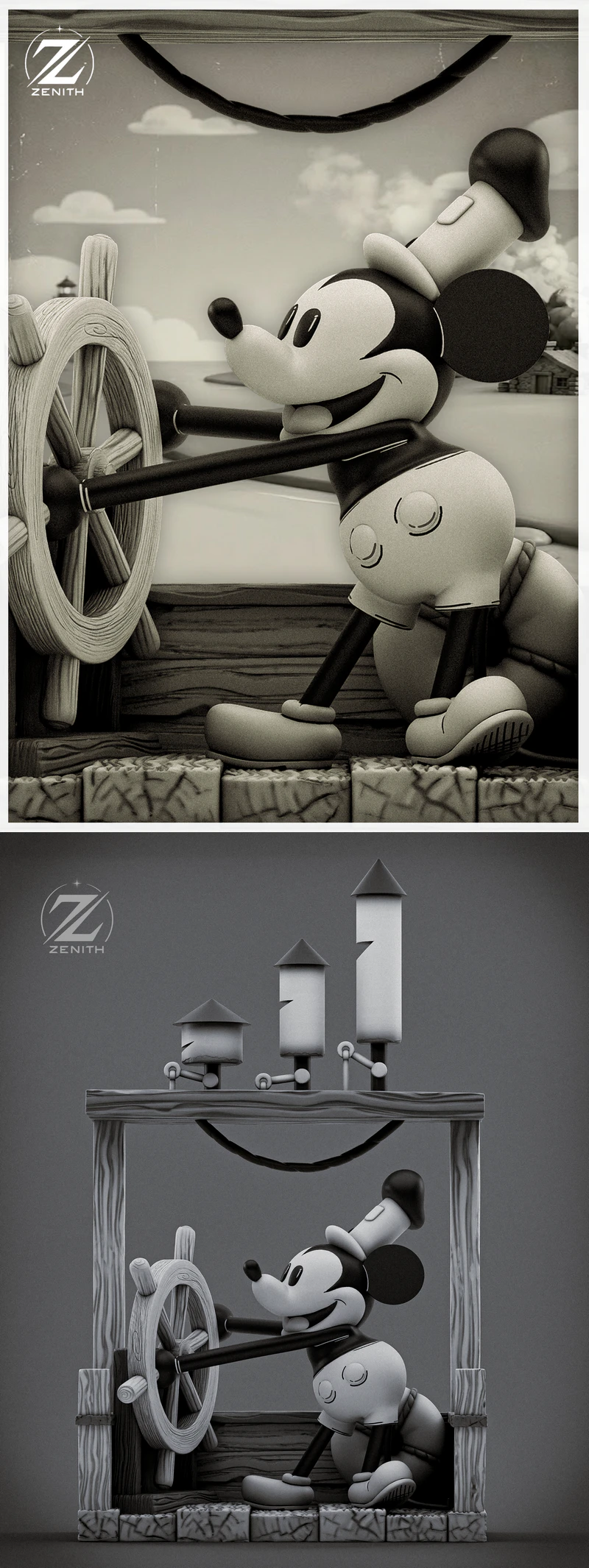 MICKEY MOUSE STL model for 3D printing