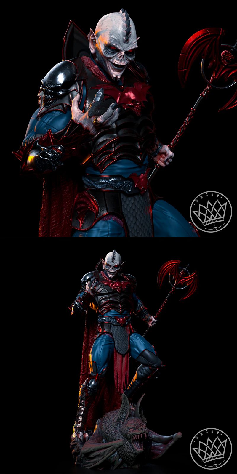 MOTU Shera vs Hordak Battle Scene STL File for 3D Printing STL model for 3D printing