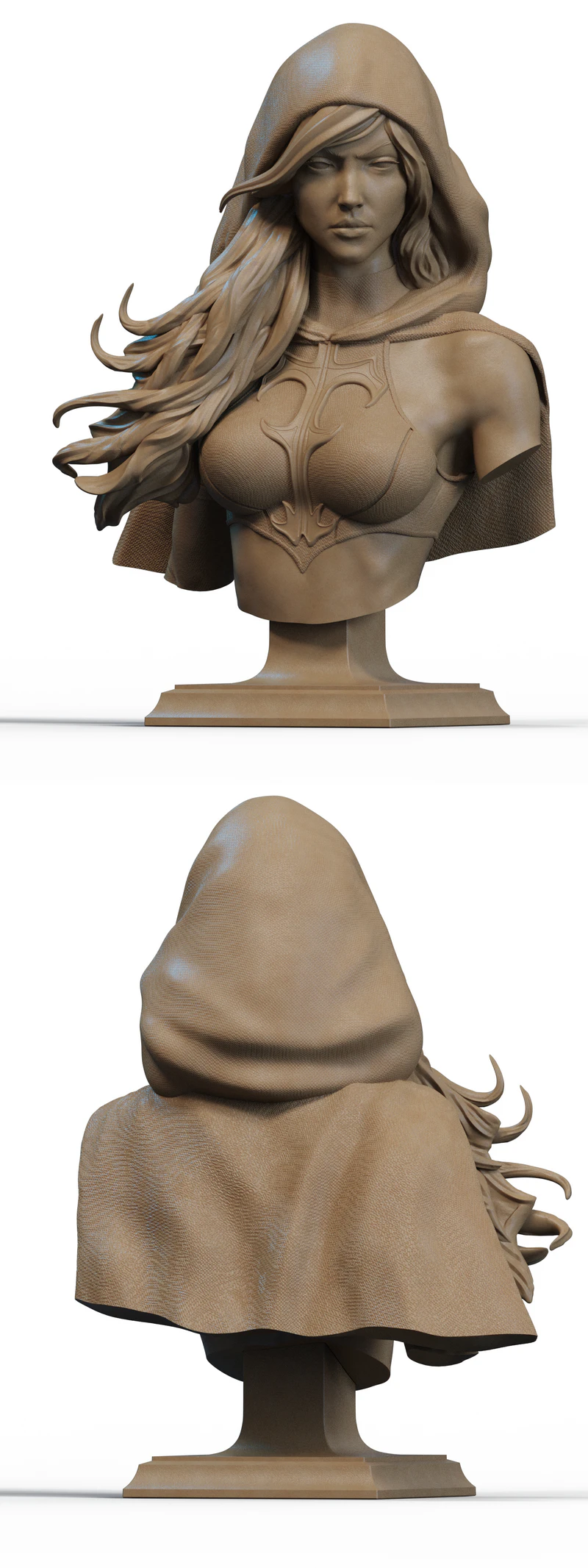 Magdalena Bust STL File for 3D Printing STL model for 3D printing