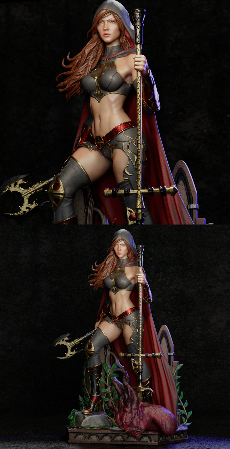 Magdalena STL 3D Printable Figure for Resin Printer STL model for 3D printing