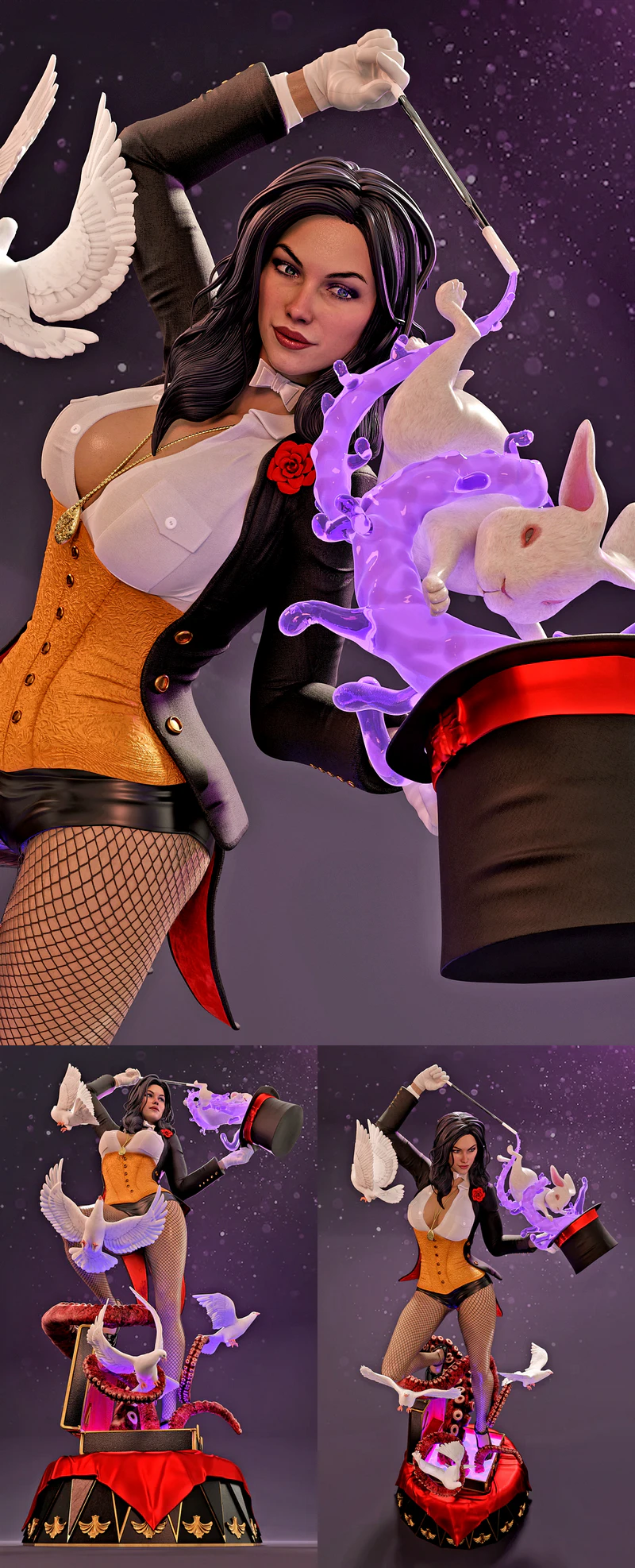 Magical Anna – Comic Book – ZATANNA STL 3D Printable Model STL model for 3D printing