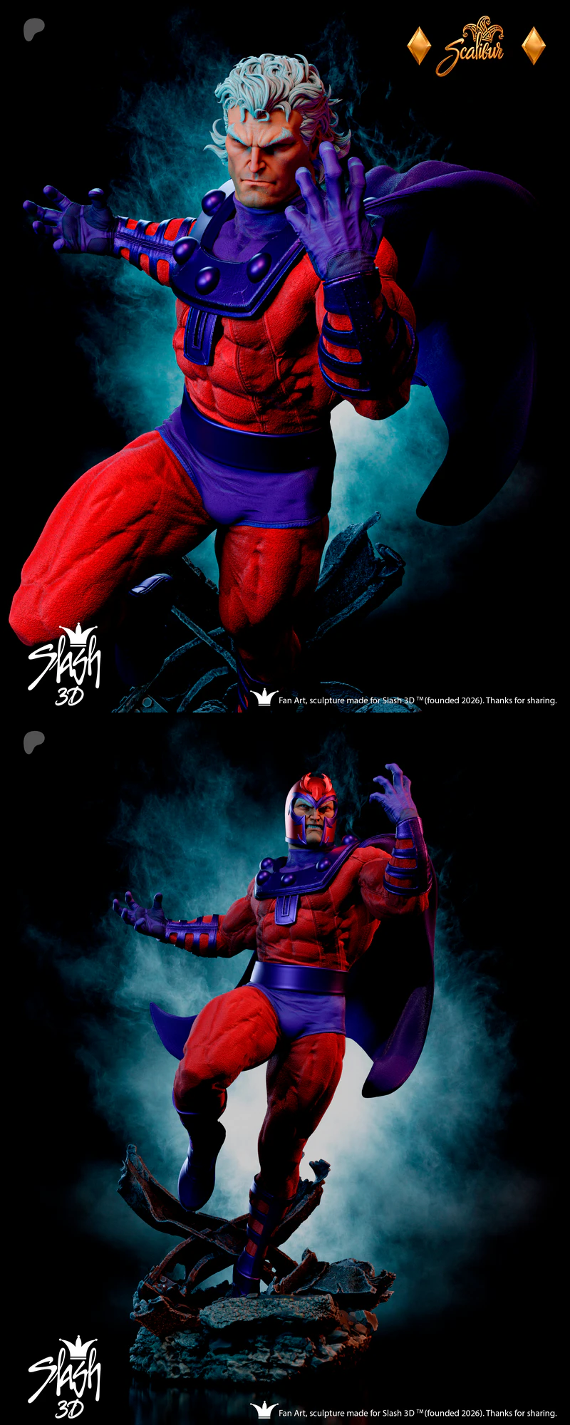 Magneto X-Men STL model for 3D printing