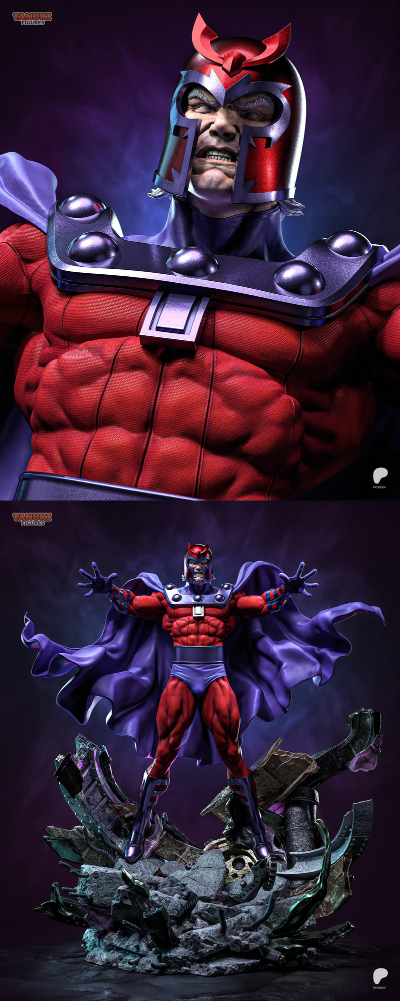 Magneto – X-Men STL model for 3D printing