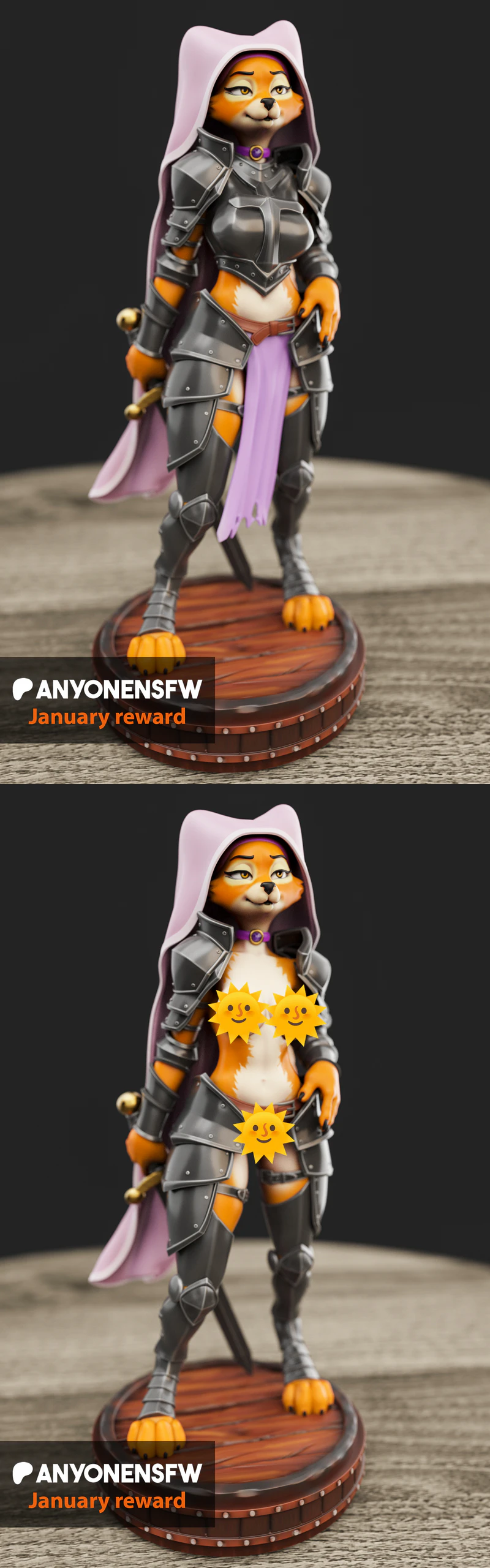 Maid Marian Figure STL for 3D Printer STL model for 3D printing