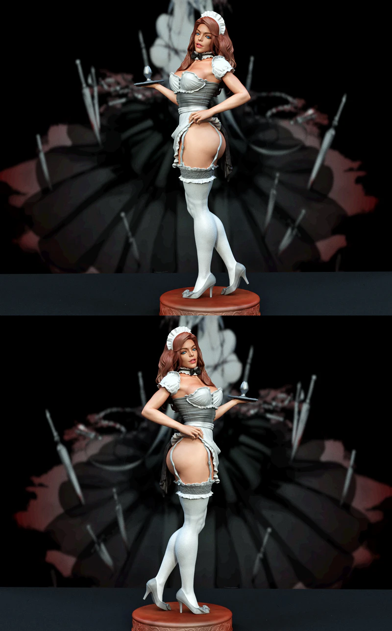 Maid Woman STL model for 3D printing