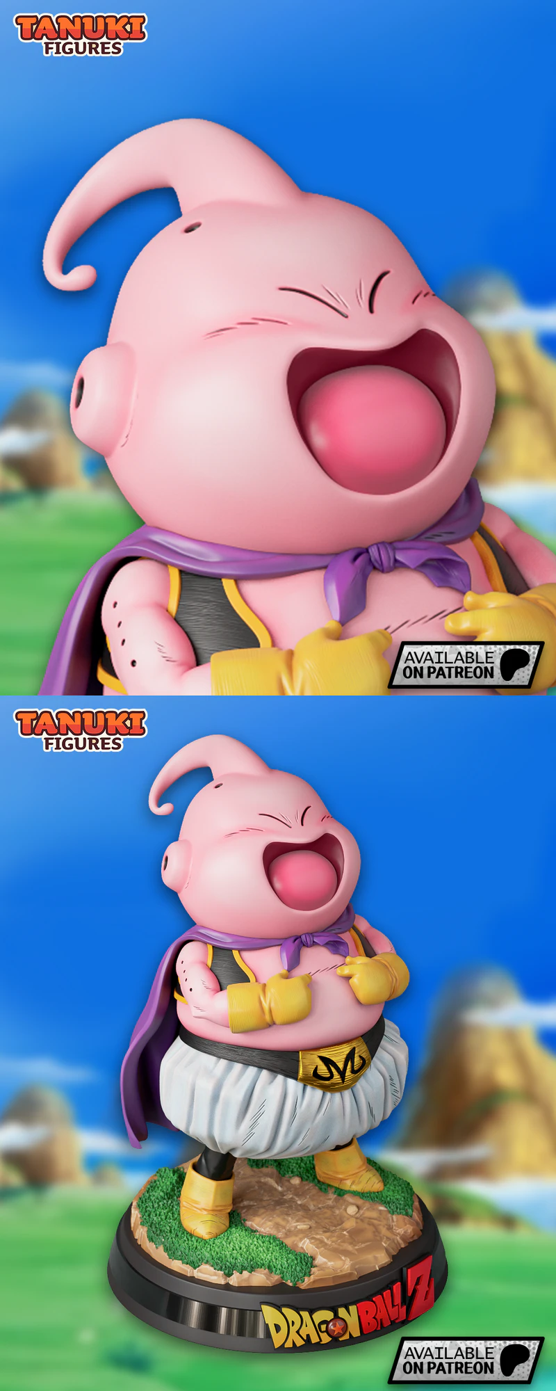 Chibi Majin Boo STL File – 3D Printable Miniature STL model for 3D printing