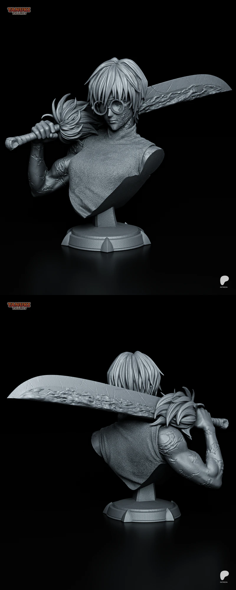 Maki – Jujutsu Kaisen – Bust STL model for 3D printing