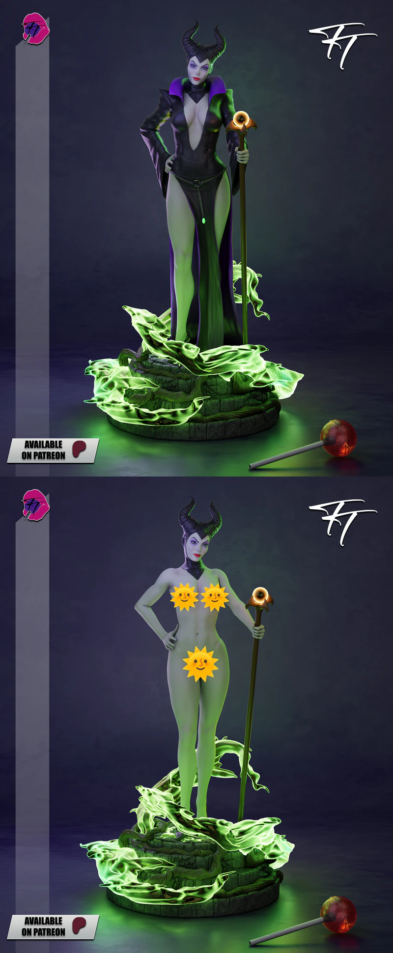Maleficent 3D Printable Model STL model for 3D printing