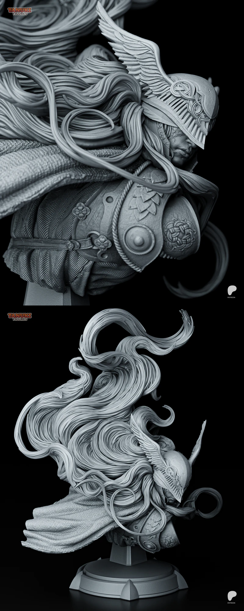 Malenia – Elden Ring – Bust STL model for 3D printing