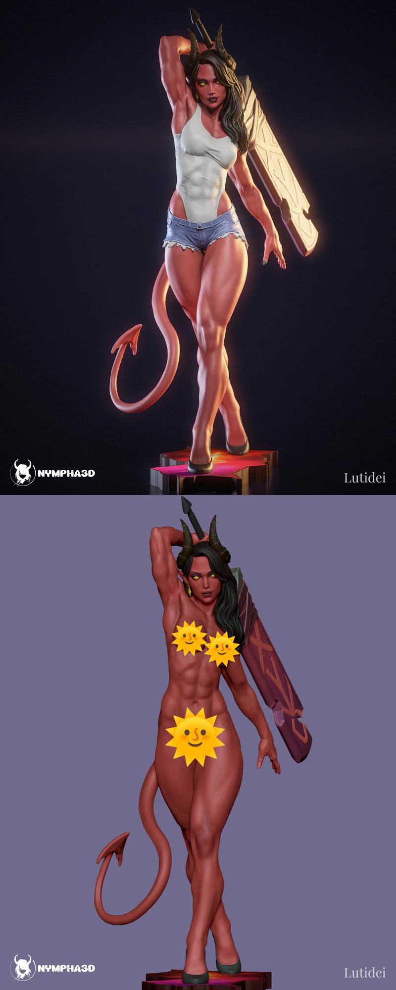 Malevola Fantasy Figure STL for 3D Printing STL model for 3D printing