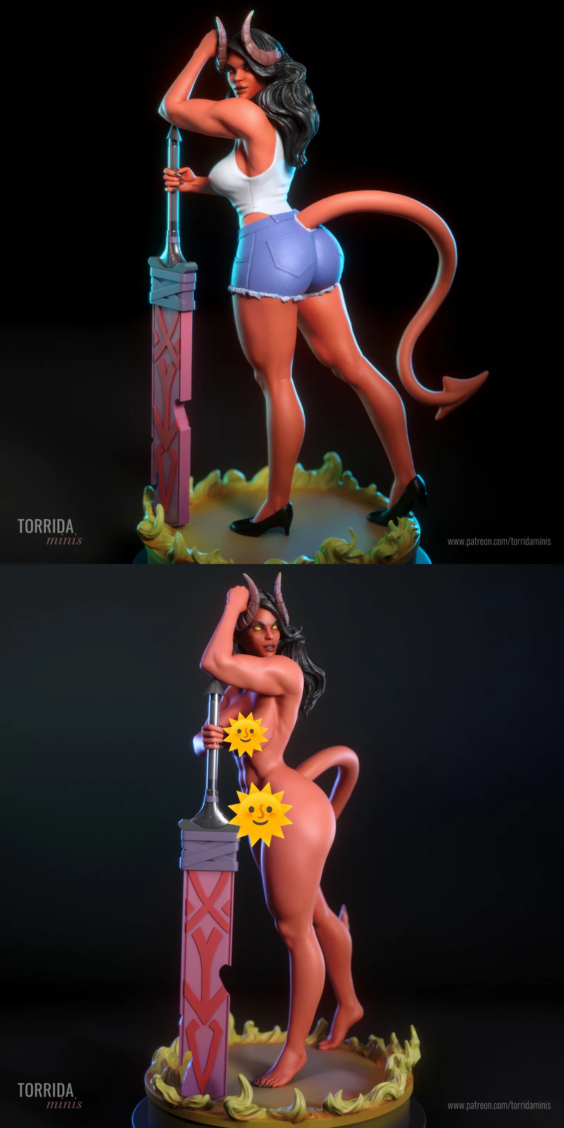 Malevola STL File for 3D Printing – Fantasy Figure Model STL model for 3D printing