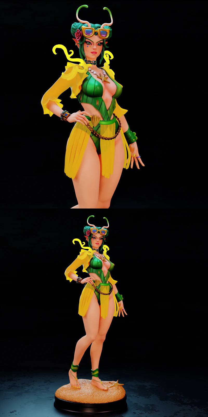 Summer Skin Mantis Marvel Rivals 3D Printable Figure STL File STL model for 3D printing